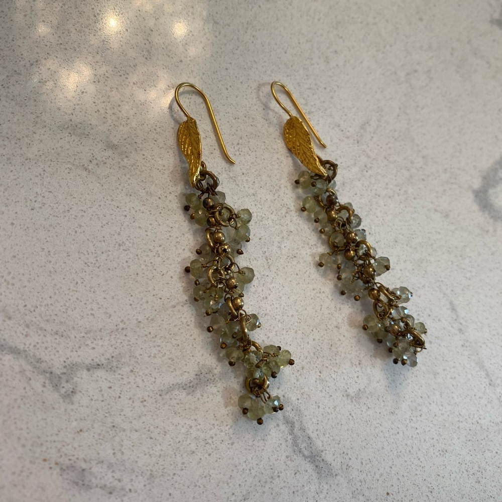 Leaf Dangle Earrings - image 2